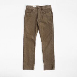 Onward Reserve Men's Corduroy Pants Straight Leg Brown 33x32 actual 32x31